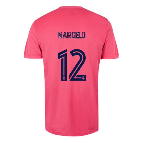 Camiseta Real Madrid Segunda Equipación NO.12 Marcelo 2020-2021 Rosa